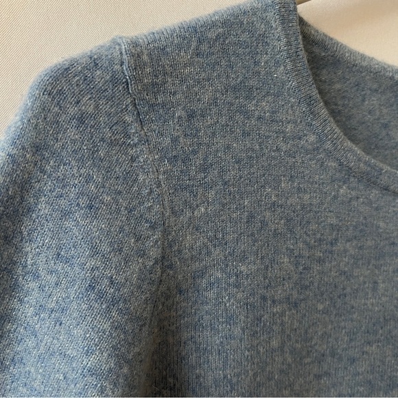 TALBOTS SWEATER SZ S CASHMERE LUXURY CREWNECK BUTTON CUFF OFFICE MINIMALIST SOFT - Picture 5 of 10
